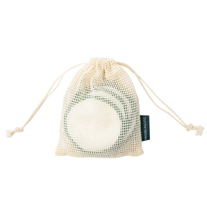 AMORE PACIFIC Resuable Cotton Rounds in washable bag on white