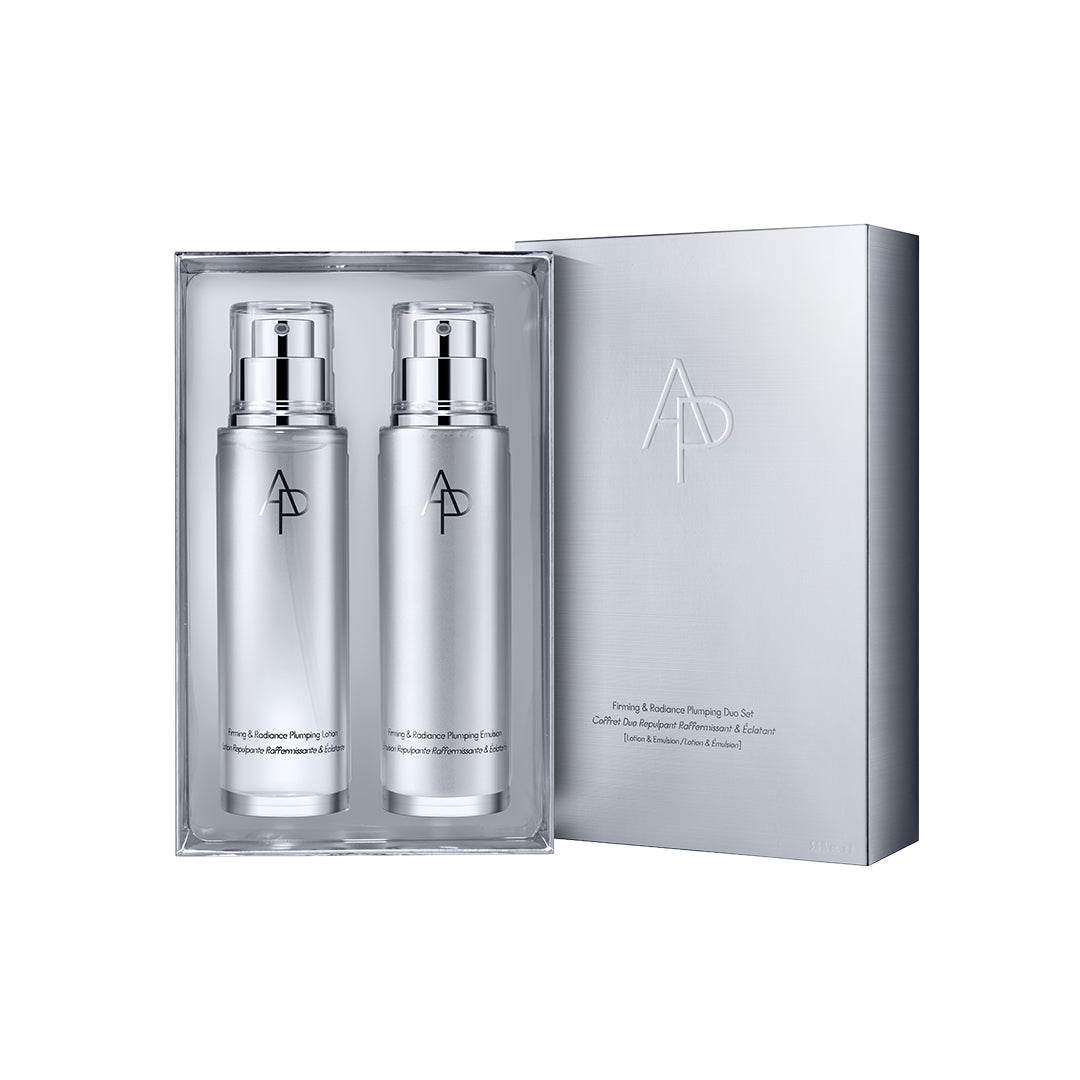 M.D. Firming & Radiance Plumping Duo pack shot on white background