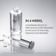 Enlarge image of Bottle with dropper on a gray background, featuring text about  comparable results to PDRN skin booster treatment.