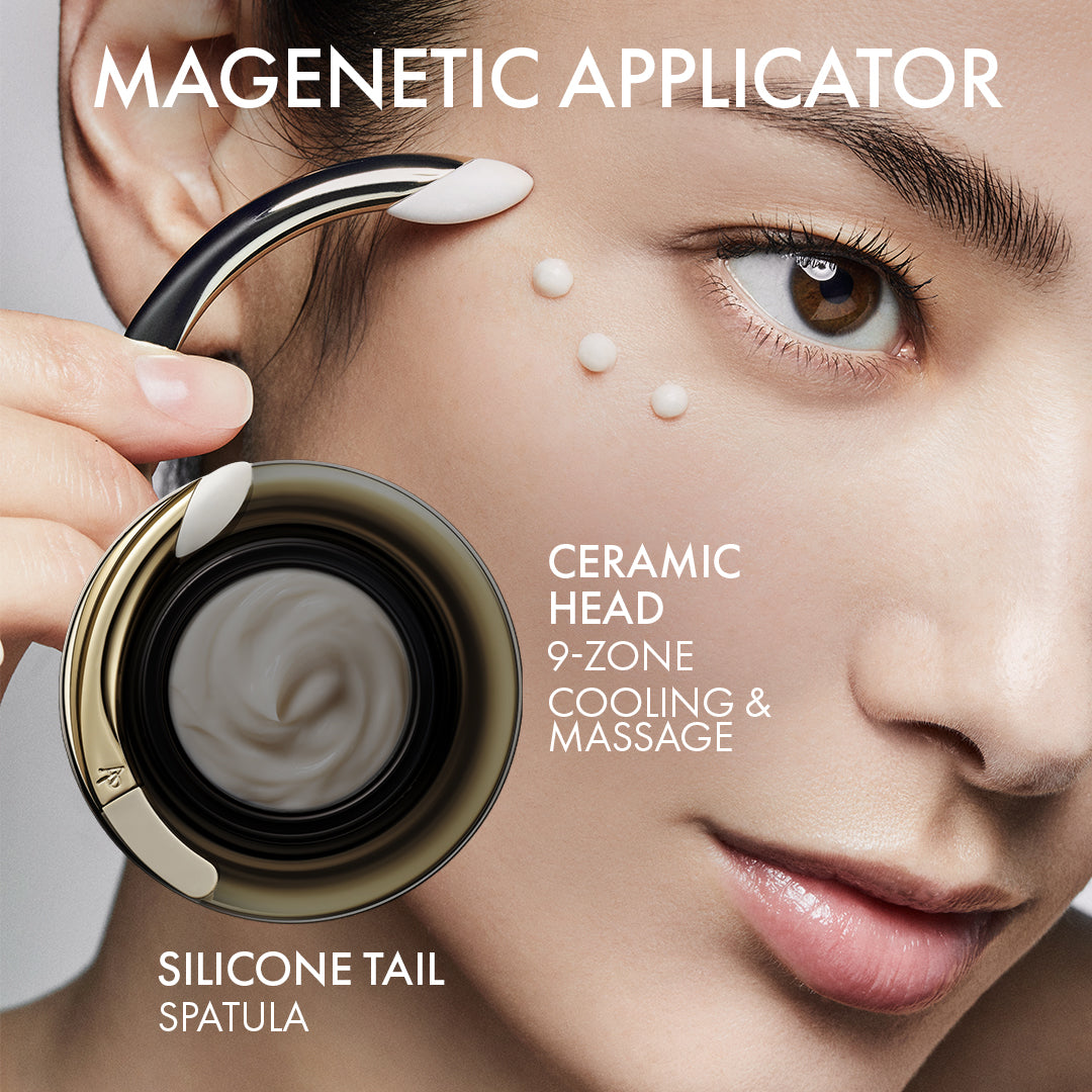 magnetic applicator with ceramic head and silicone tail