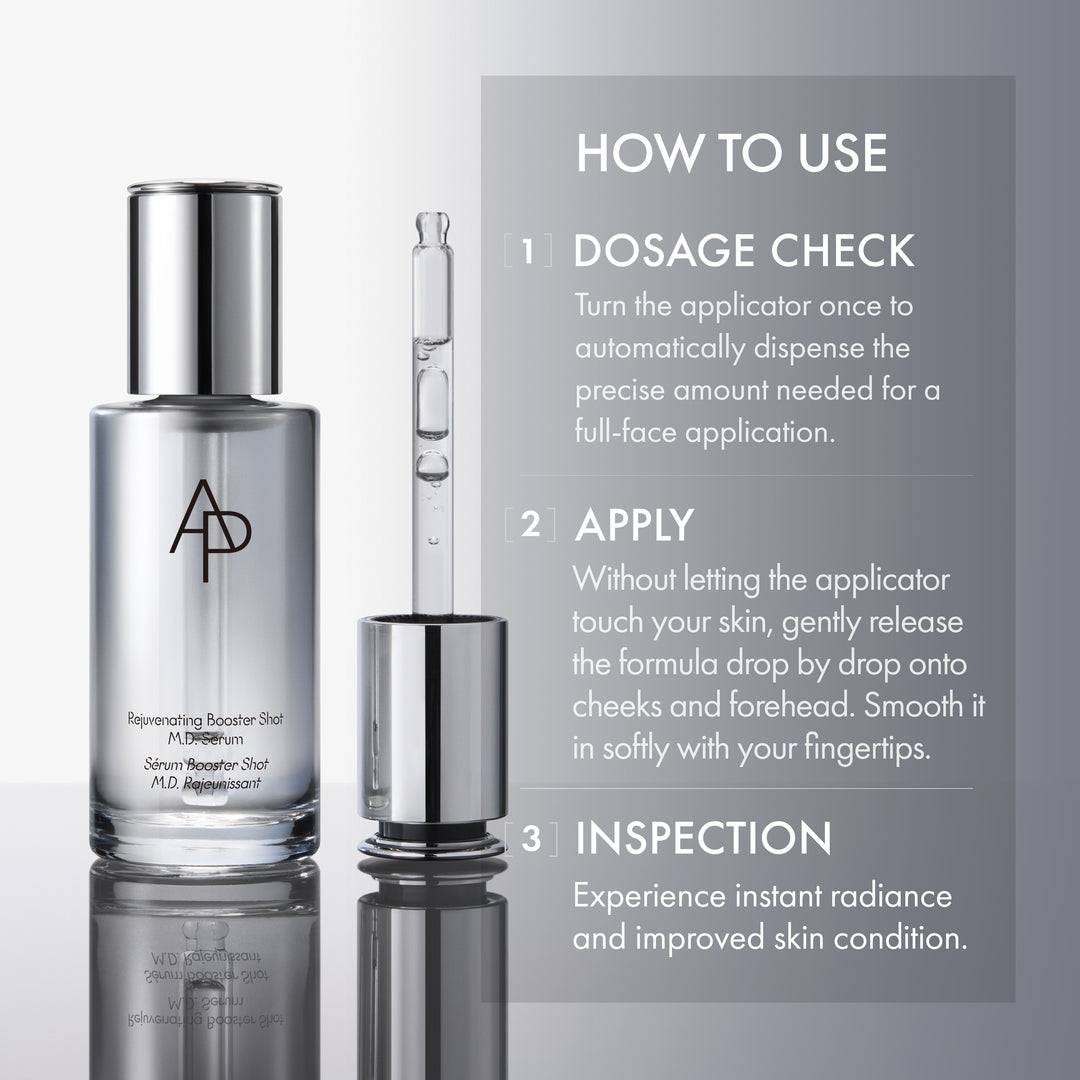Rejuvenating Booster Shot M.D. Serum, how to use 