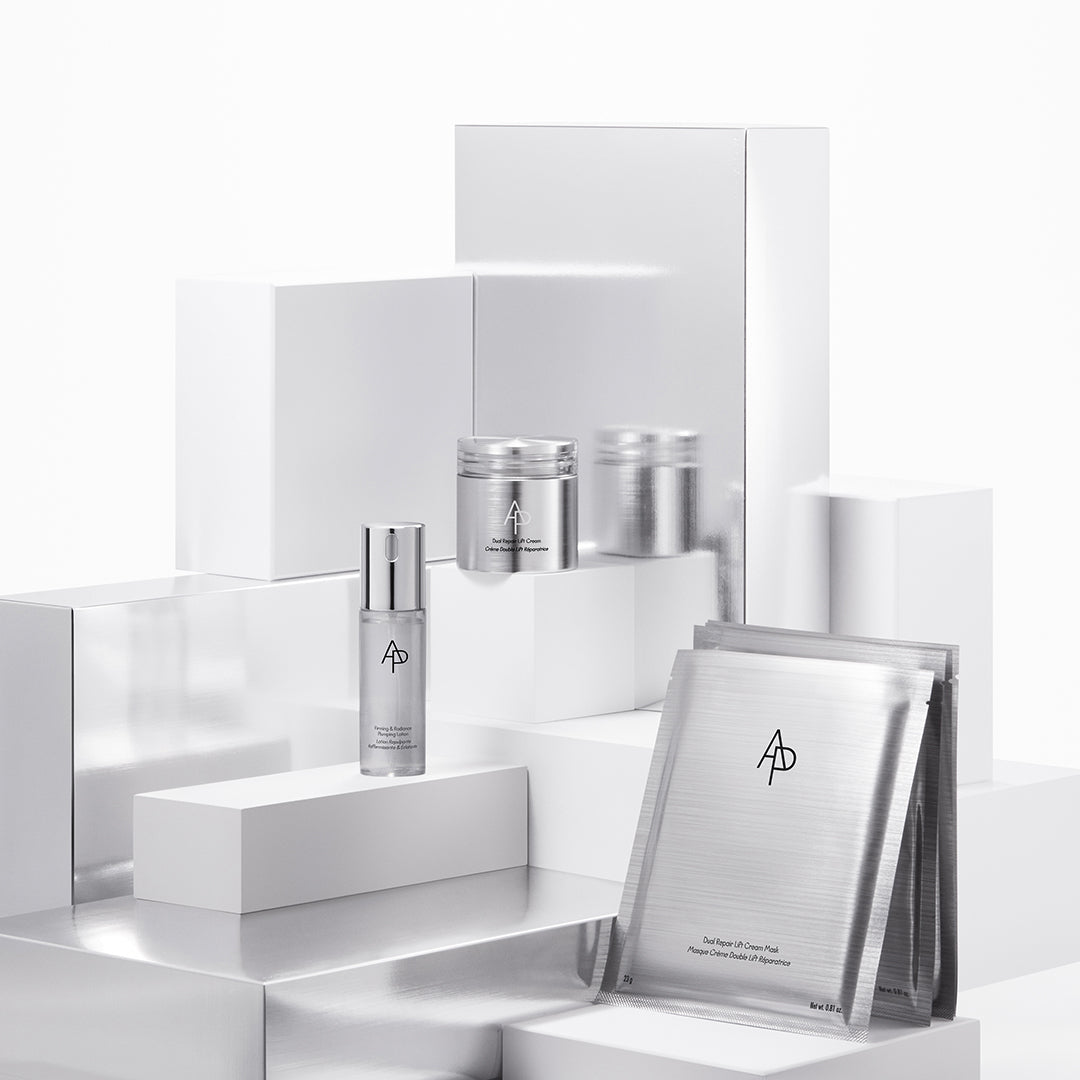 AP Beauty, Dual Repair Lift Cream Set, stylized product shot on white background