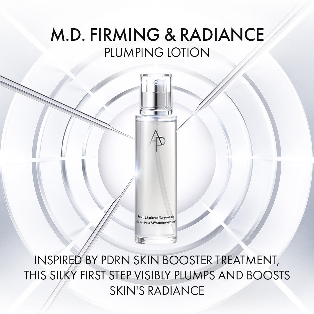M.D. Firming & Radiance Plumping Lotion, inspired by PDRN skin booster treatment